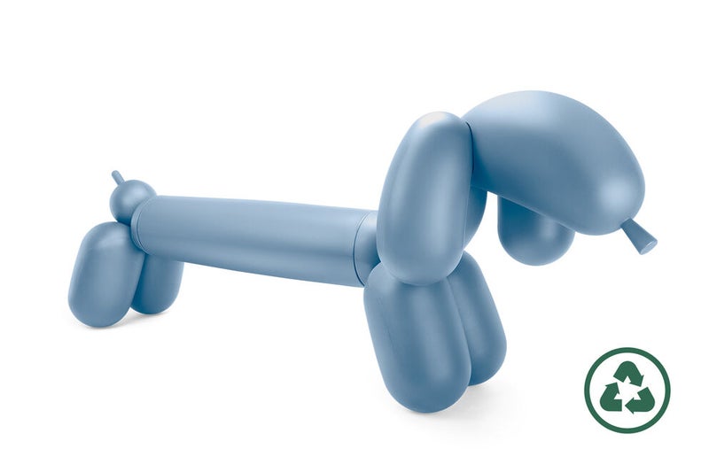 Fatboy Attackle Bench | Seats 2 adults | Sturdy & durable | Eye catching design | Easy to assemble, comes in 2 parts | indoor & outdoor | 100% recycled polyethylene (LDPE) | 195x55x77.5 cm - Rain Blue - Image 1